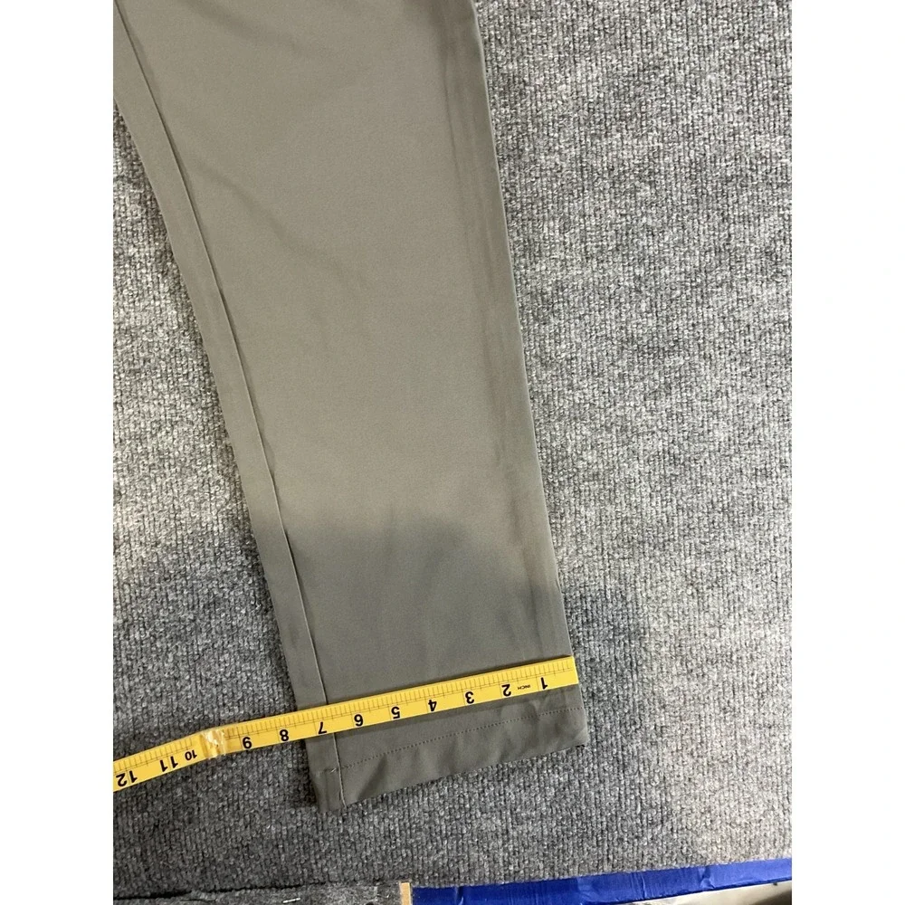 Birdie Bound Golf Pants Mens 36x32 Gray Performance Stretch Flat Front Athletic